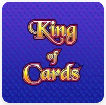 King of Cards Logo vor lila Hintergrund